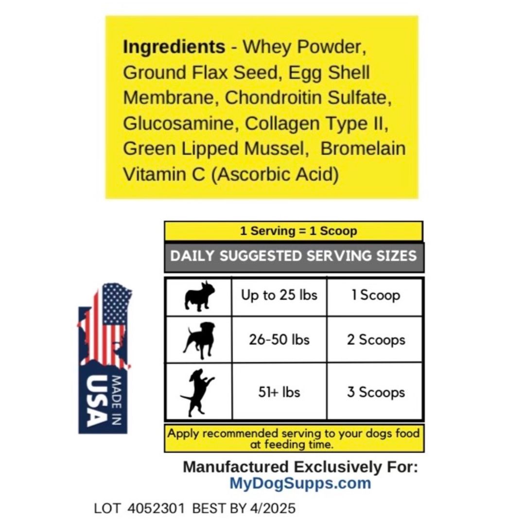 Fortified Joint Support Serving Sizes